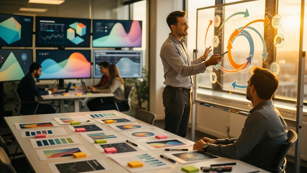 Editorial photograph illustrating an OnlyAEO article on 5 ways to improve ongoing optimization as a enterprise buyer