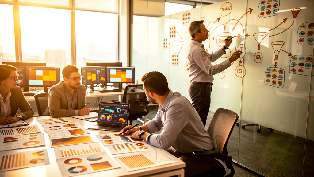 Editorial photograph illustrating an OnlyAEO article on 5 ways to improve ongoing optimization as a saas marketing leader