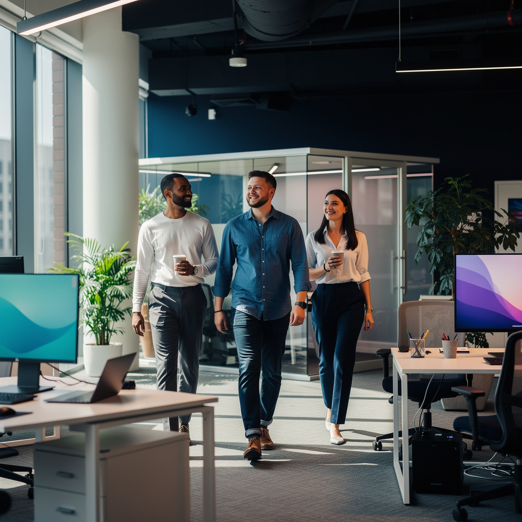 Enterprise technology dashboard showing AI platform coverage metrics across four platforms