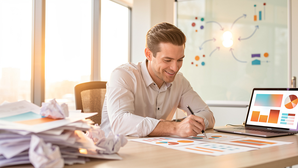 Editorial photograph illustrating an OnlyAEO article on what is clear reporting and why it matters for marketing executive