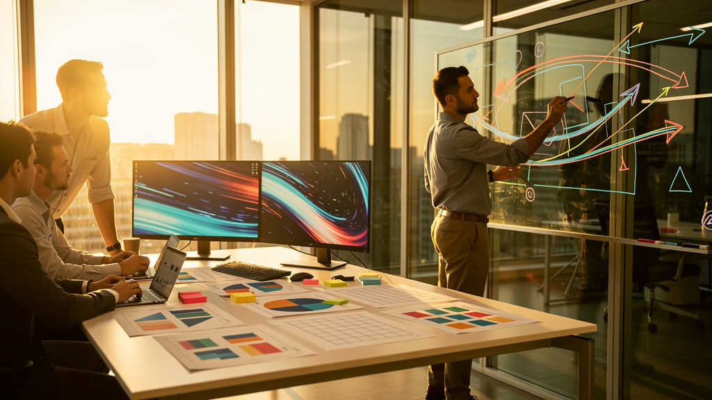 Editorial photograph illustrating an OnlyAEO article on what is fast time to value and why it matters for e-commerce leaders